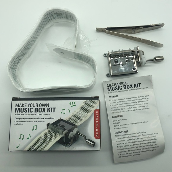 Make Your Own Music Box with Tool Kit Set Kikkerland Music Box Kit DIY Project - Picture 7 of 8